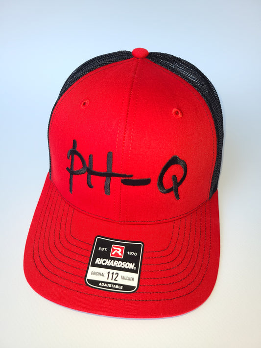 Richardson 112 -Red / Black with Black Large Print