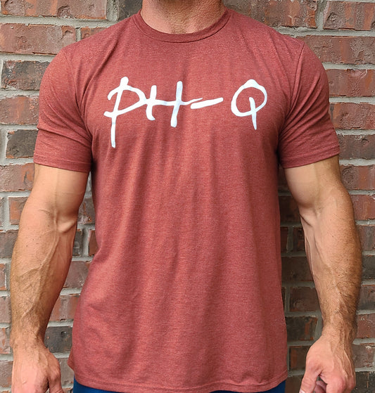 Heather Russet with Large White Print