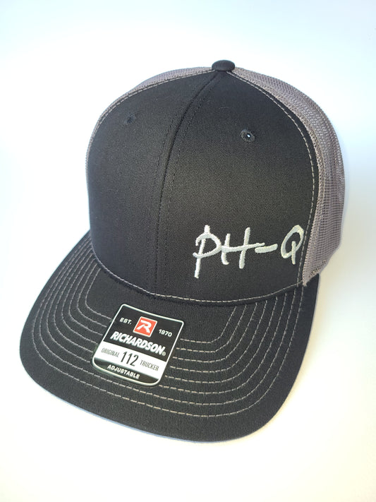 Richardson 112 - Black / Charcoal with Silver Print Left Panel