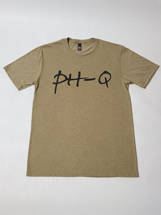 Coyote Brown Heather with Large Black Print