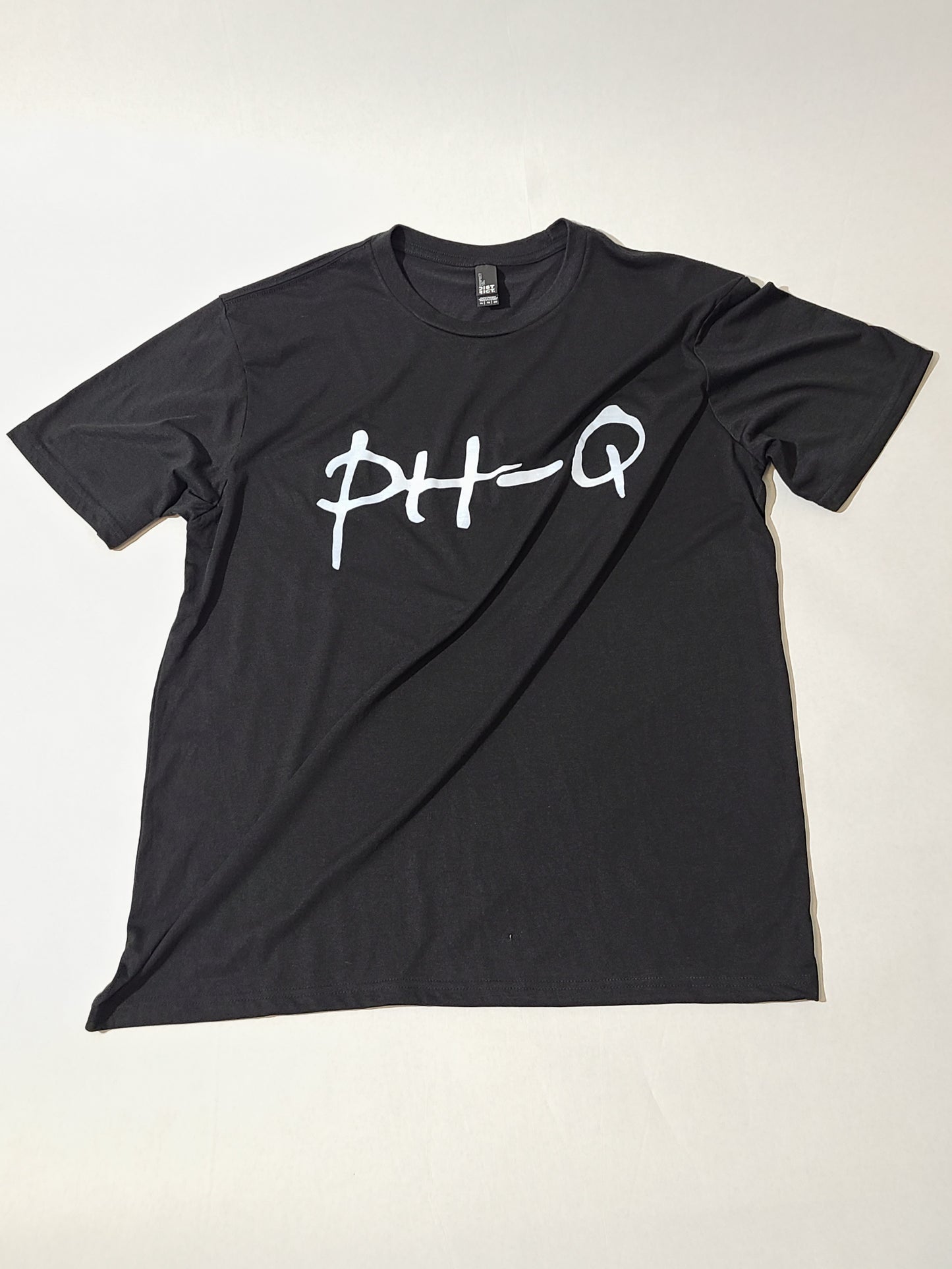 Black with Large White Print