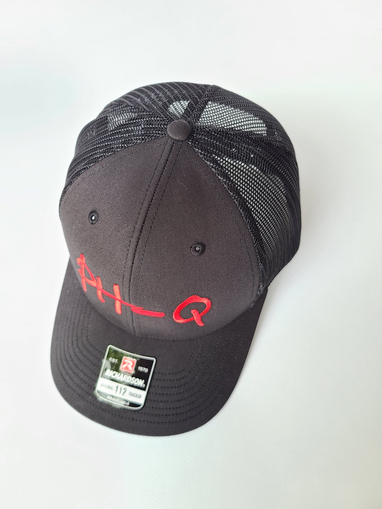 Richardson 112 - Black with Red Large Print