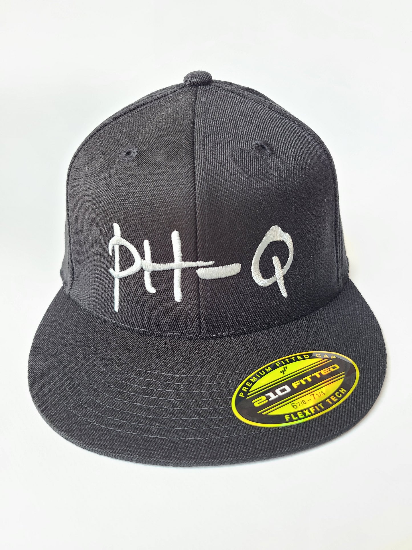 Flexfit 210 Black w/ Large Silver Letters