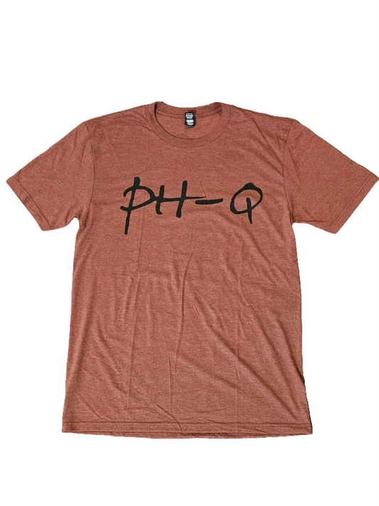 Heather Russet with Large Black Print