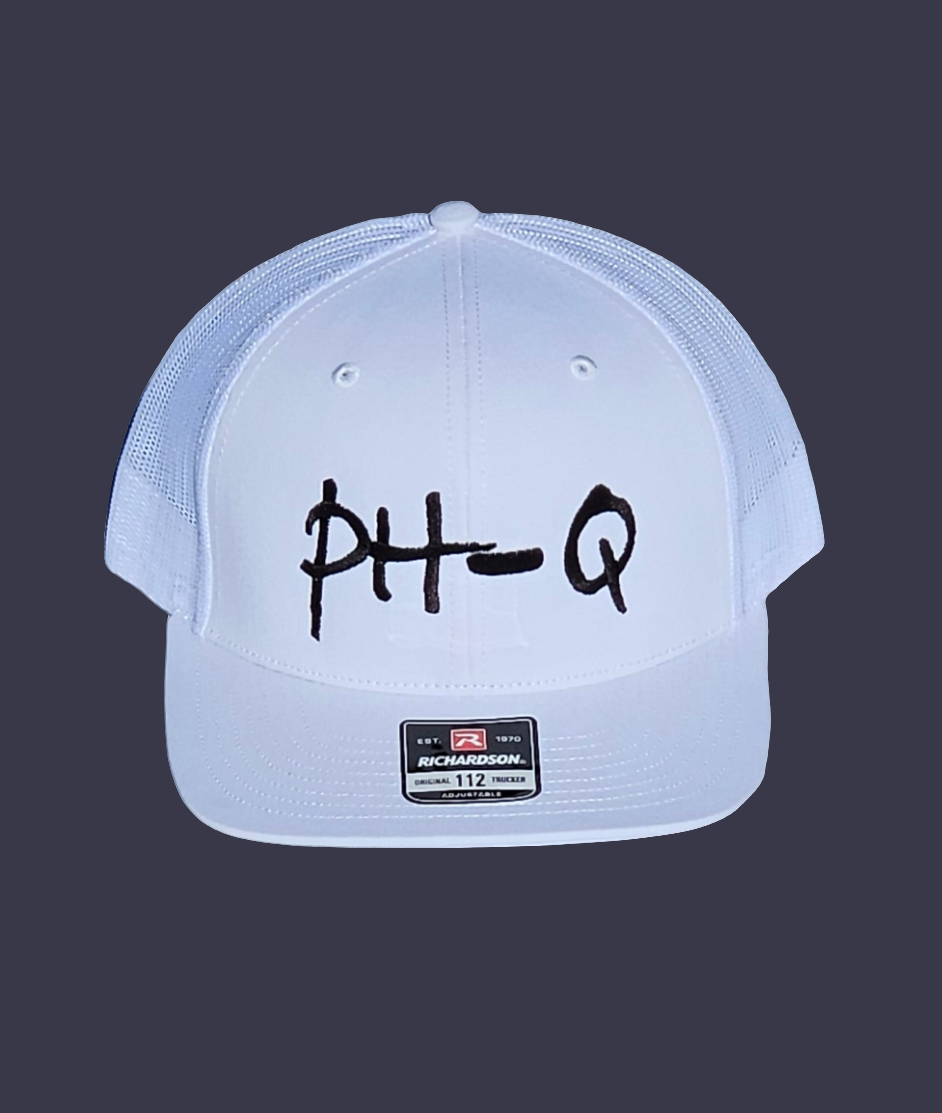 Richardson 112 - White with Black Large Print